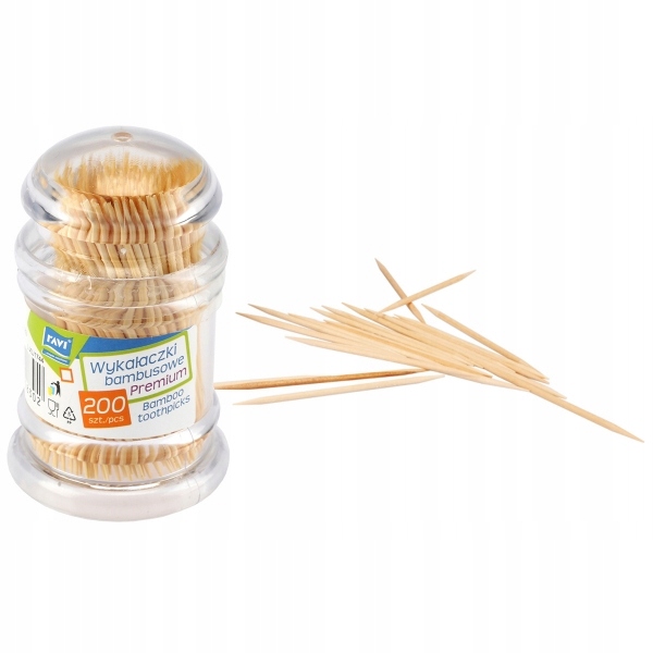 

Wykałaczki Bambusowe Premium 200 szt.