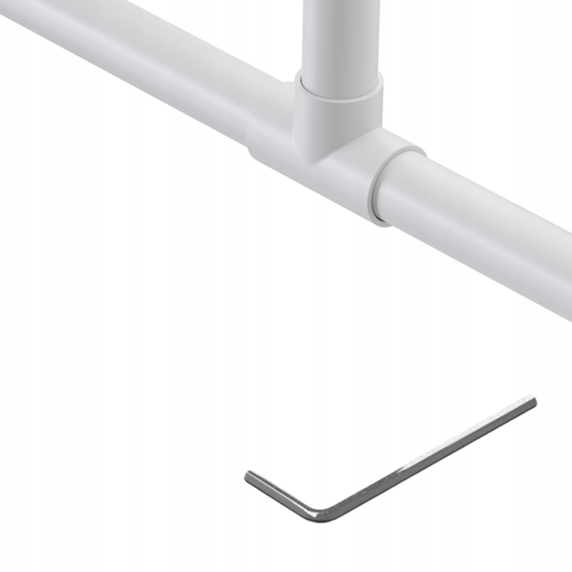 

Łącznik trzykierunkowy fi25mm biały mat