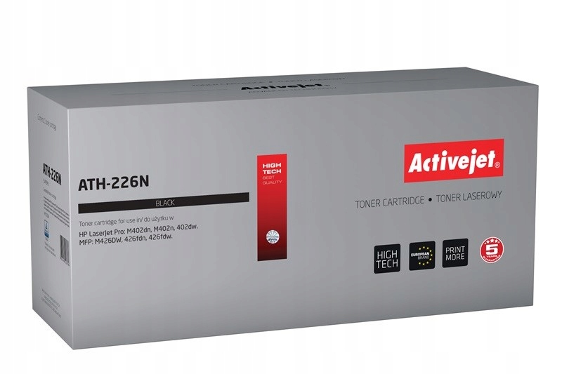 Activejet ATH-226N Toner (zamiennik Hp 226A CF226A; Supreme; 3100 stron; cz