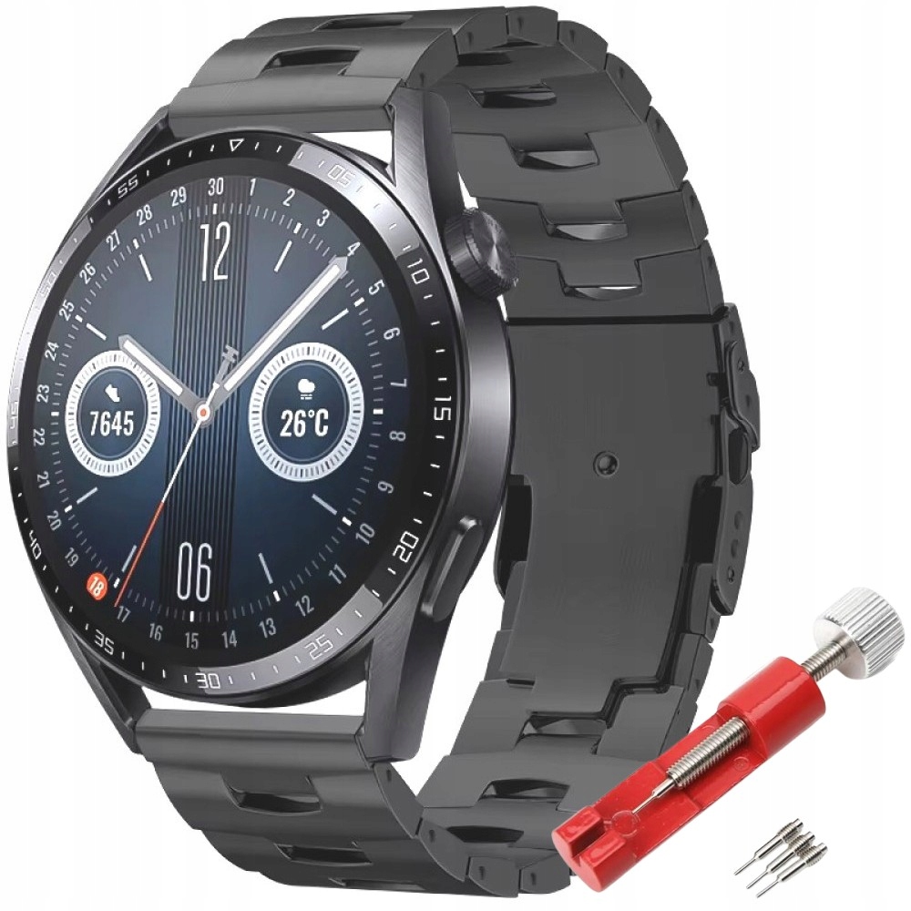 Tytanowa Bransoleta Do Samsung Galaxy Watch 46MM 3 45MM Gear S3 Frontier 22