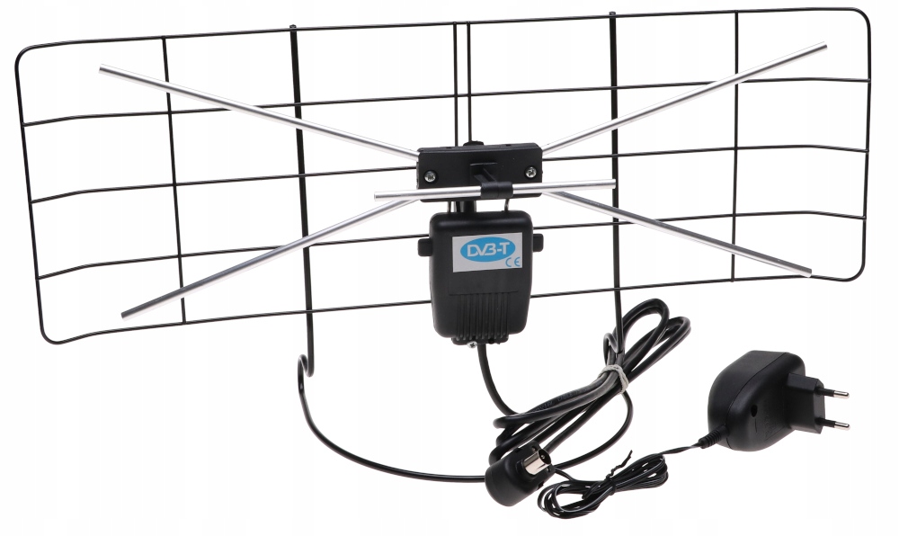 

Antena Pokojowa Tv Dvb-t T2 Polska ze Wzmacniaczem