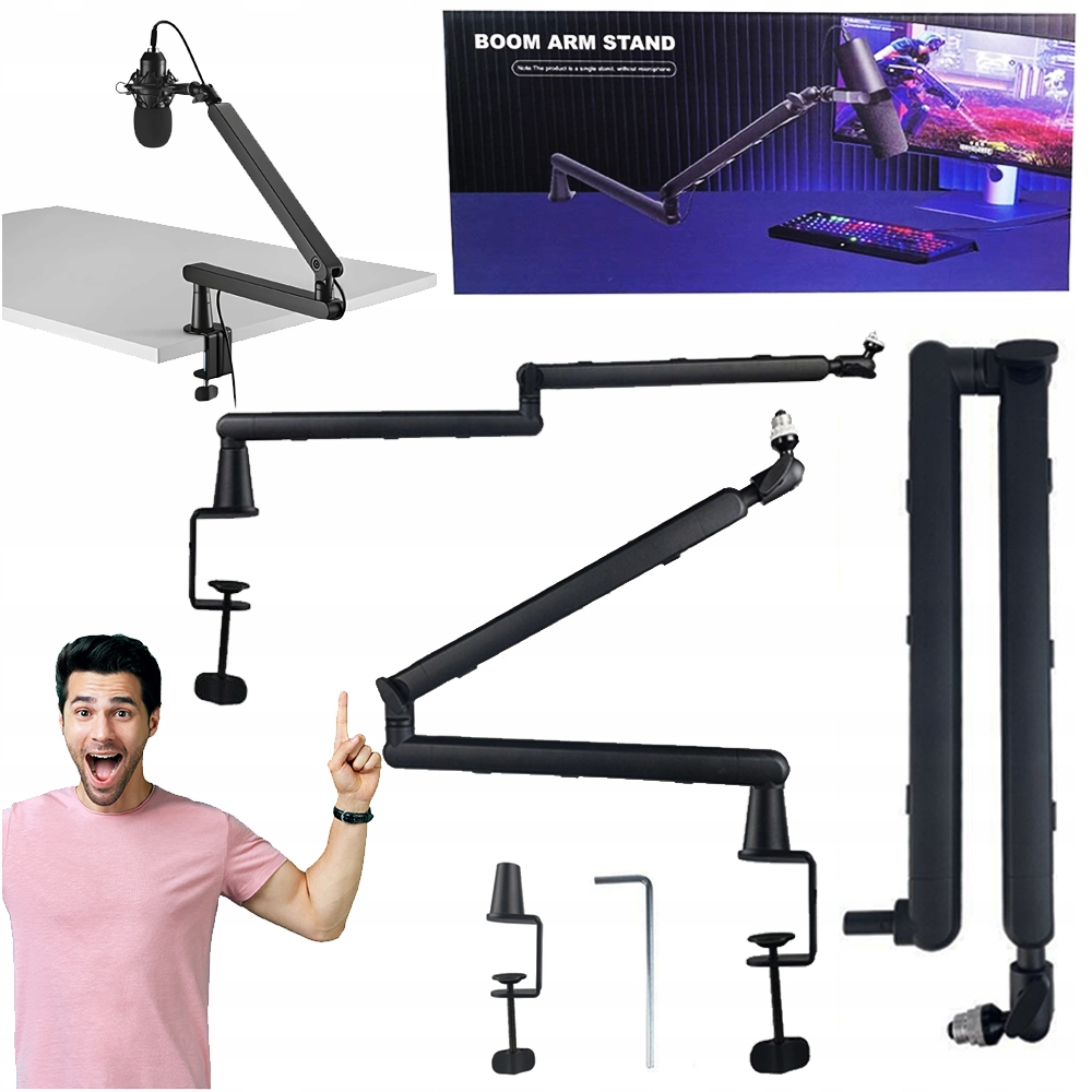 Ramię Mikrofonowe Statyw Na Mikrofon Uchwyt Biurkowy Dna Tms Pro 2