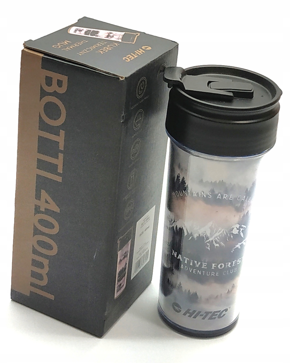 HI-TEC KUBEK TERMICZNY TERMOKUBEK 400ML FOREST