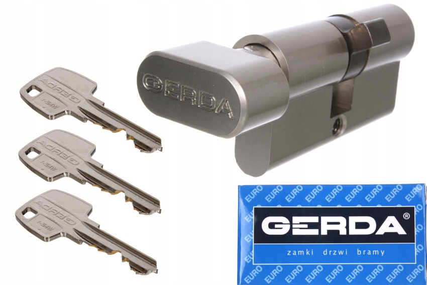 

Wkładka Gerda Nikiel Z Gałką 3 Klucze 45G/45