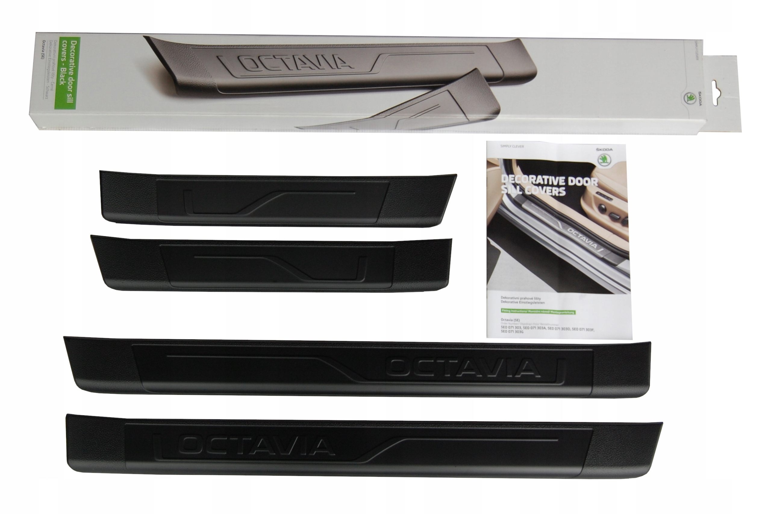 LISTWY PROGOWE NAKŁADKI SKODA OCTAVIA 3 III