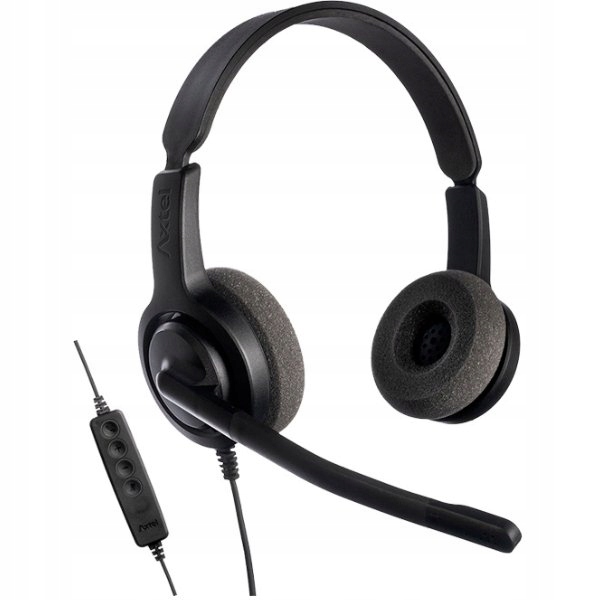 Sluchátka přes uši Axtel Voice UC28 duo Nc