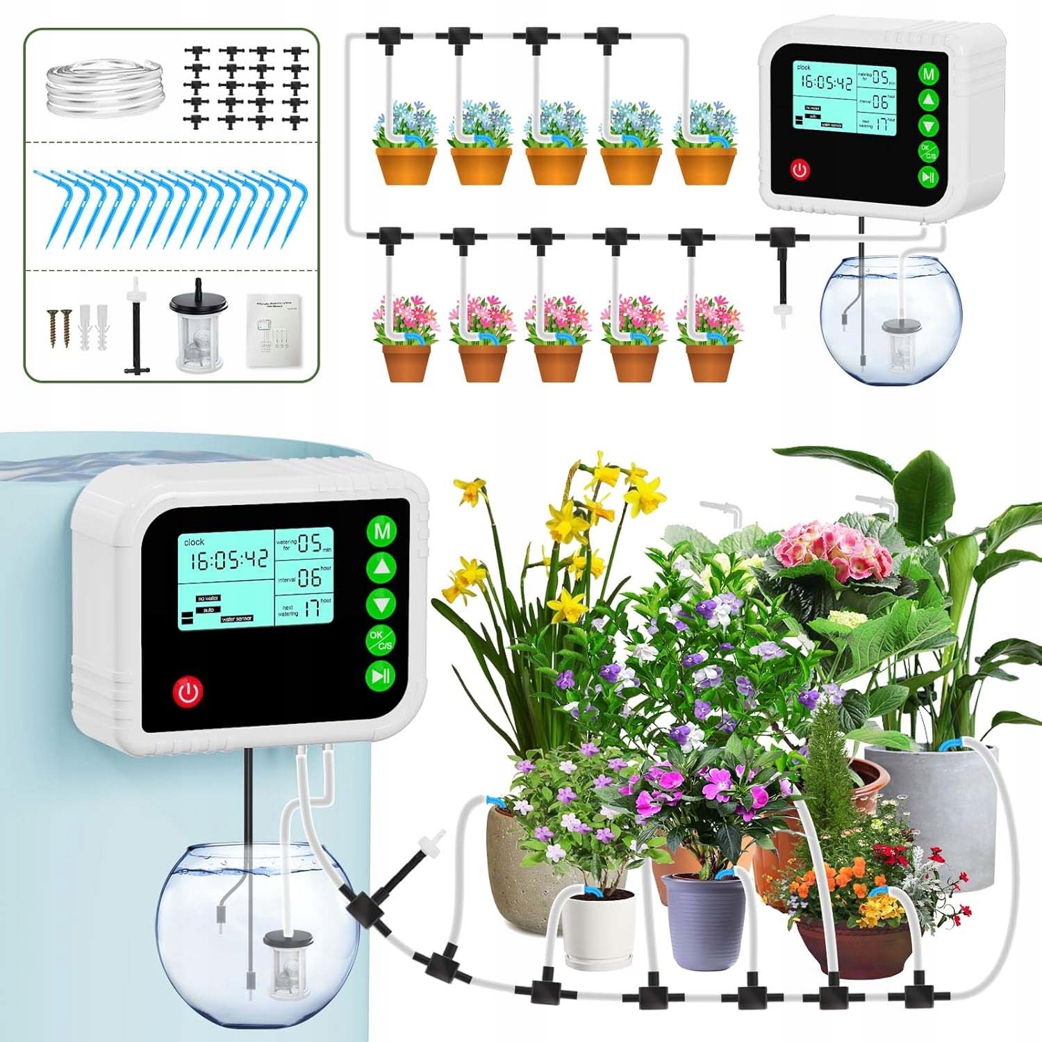 Kapkové Zavlažování Hadice Sada Pro Zavlažování Zahradního Trávníku System