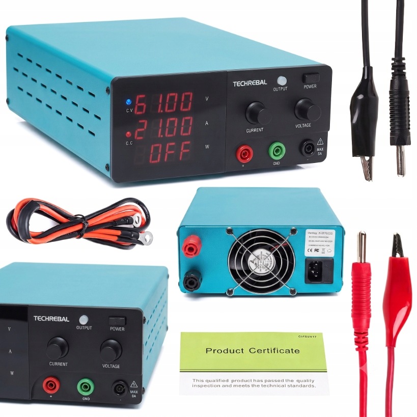 Servisní laboratorní napájecí zdroj Techrebal 60V 20A R-SPS6020 pro akumulátory