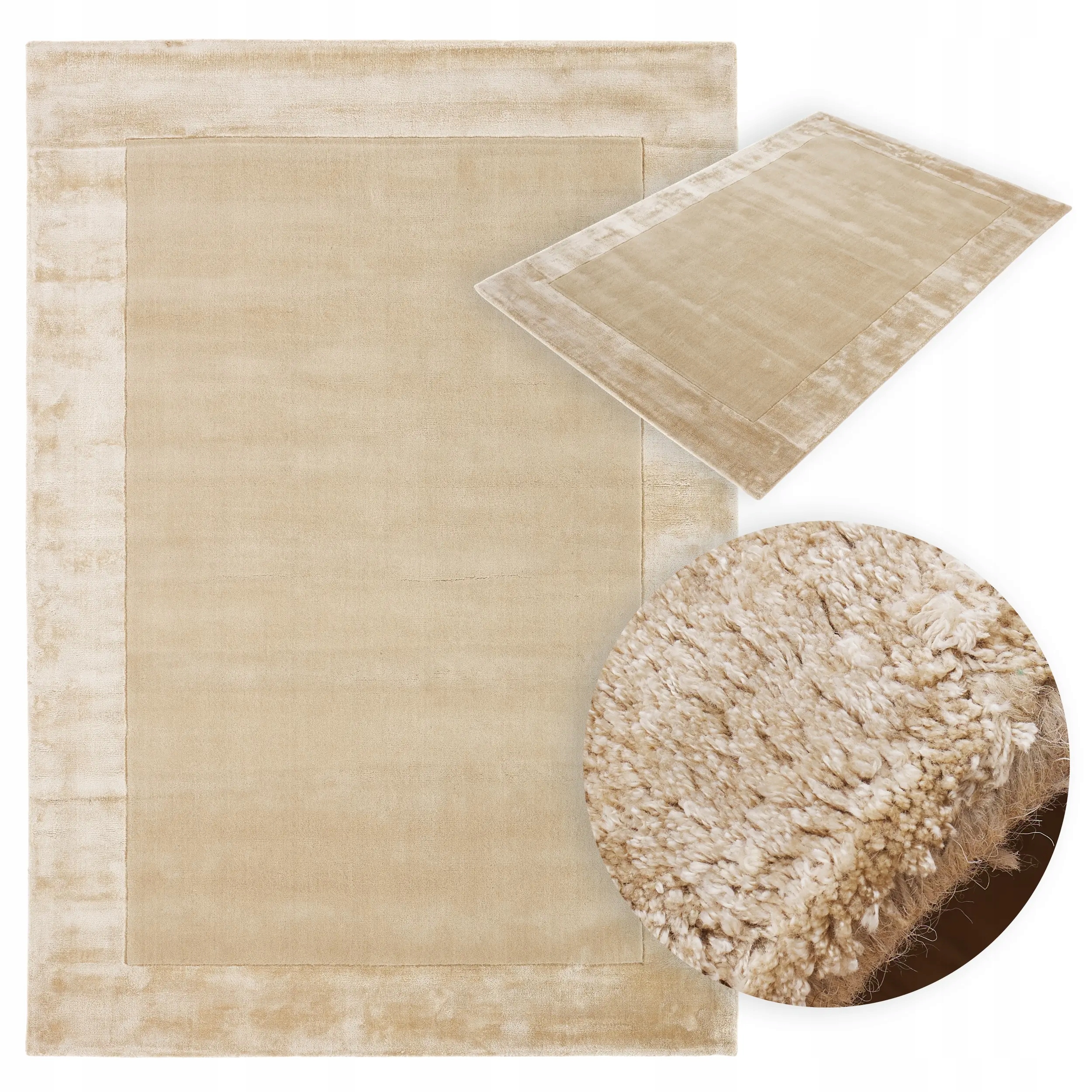 Dywan Aspen Sand do salonu beżowy indyjski 240 x 340 Arte