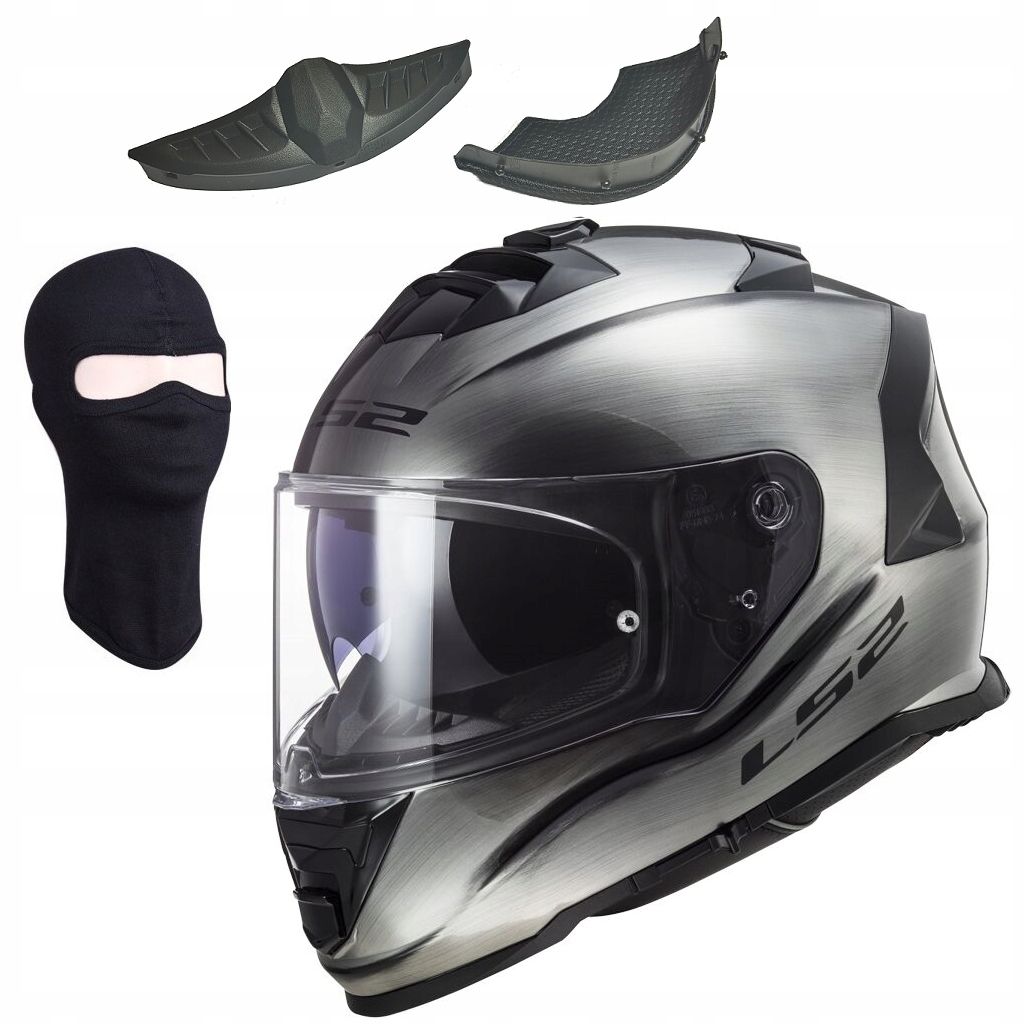 LS2 FF800 Storm II Jeans Titanium integrálna prilba s mixom XL Zadarmo