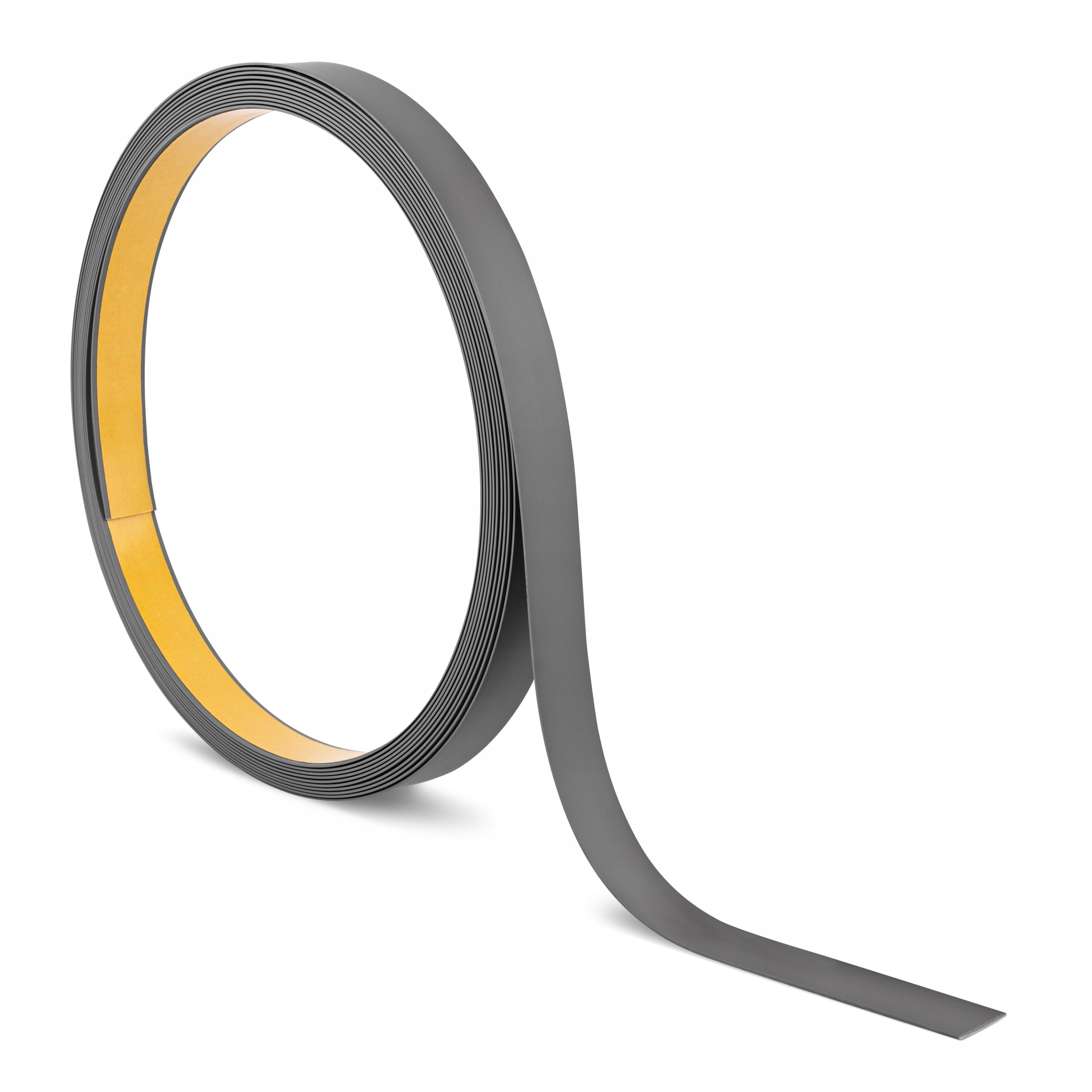 Plochý profil z Pvc samolepicí, plochá lišta, tmavě šedá, 10 m, 40 mm