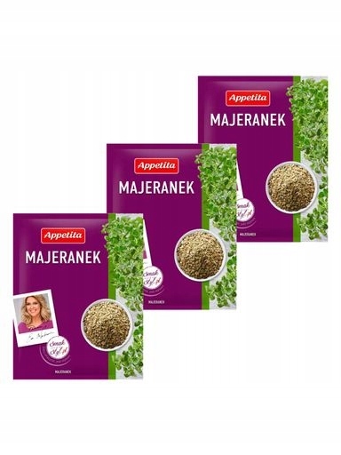 Levně 9 x Appetita Majoránka otlučená 8 g x 3 kusy