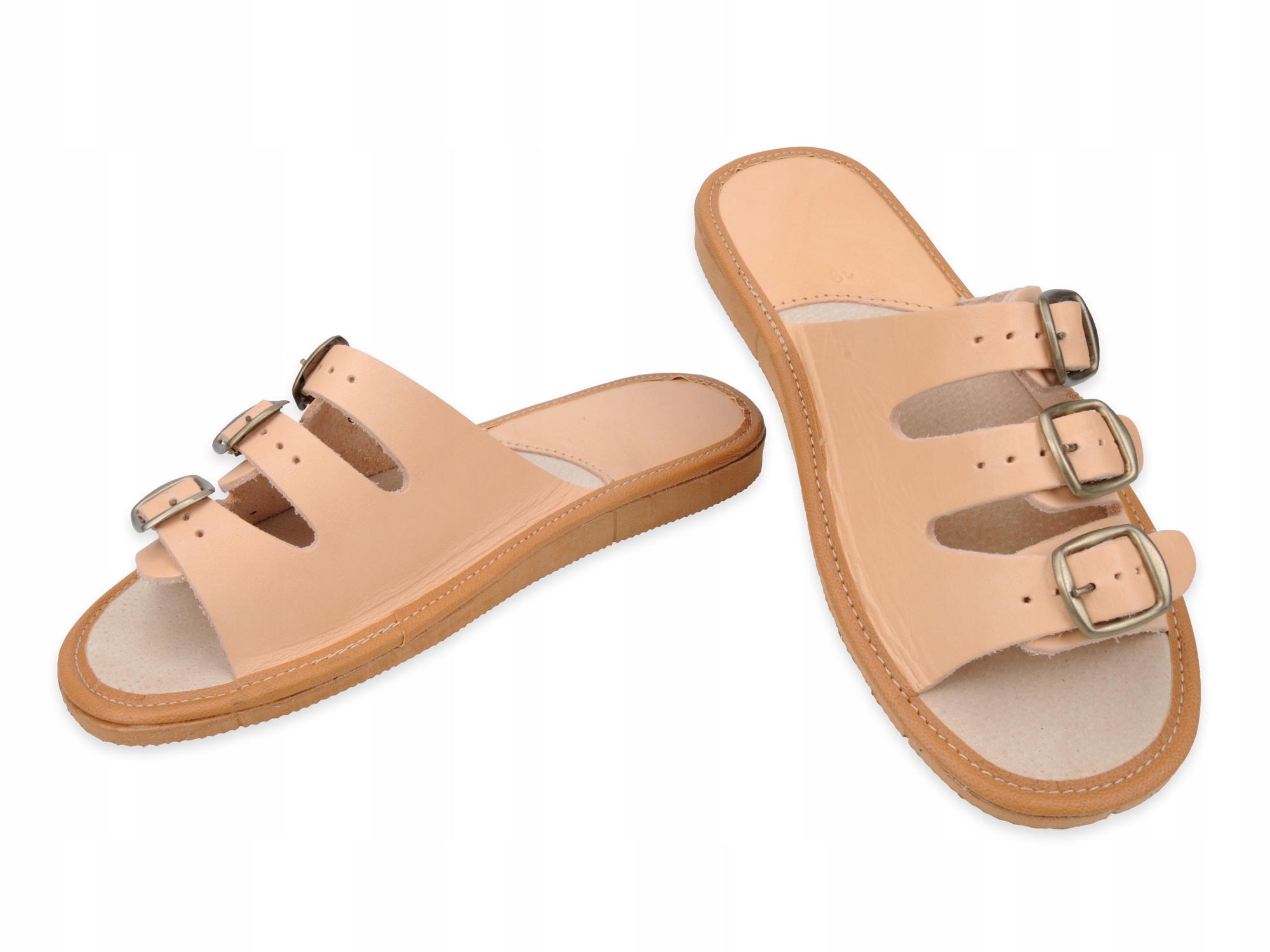 

Klapki skórzane K3 skóra naturalna 100% nr 39