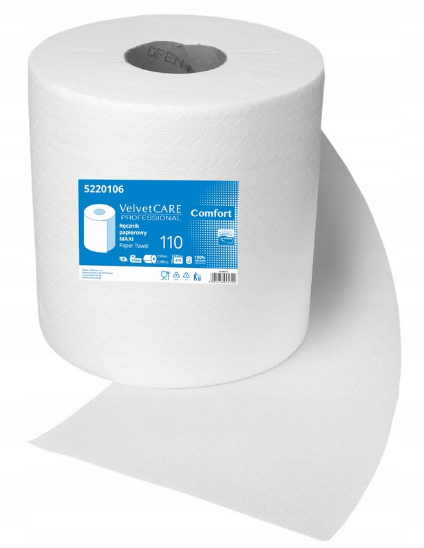 Ręcznik papierowy 110m 2w celuloza 1 rolka