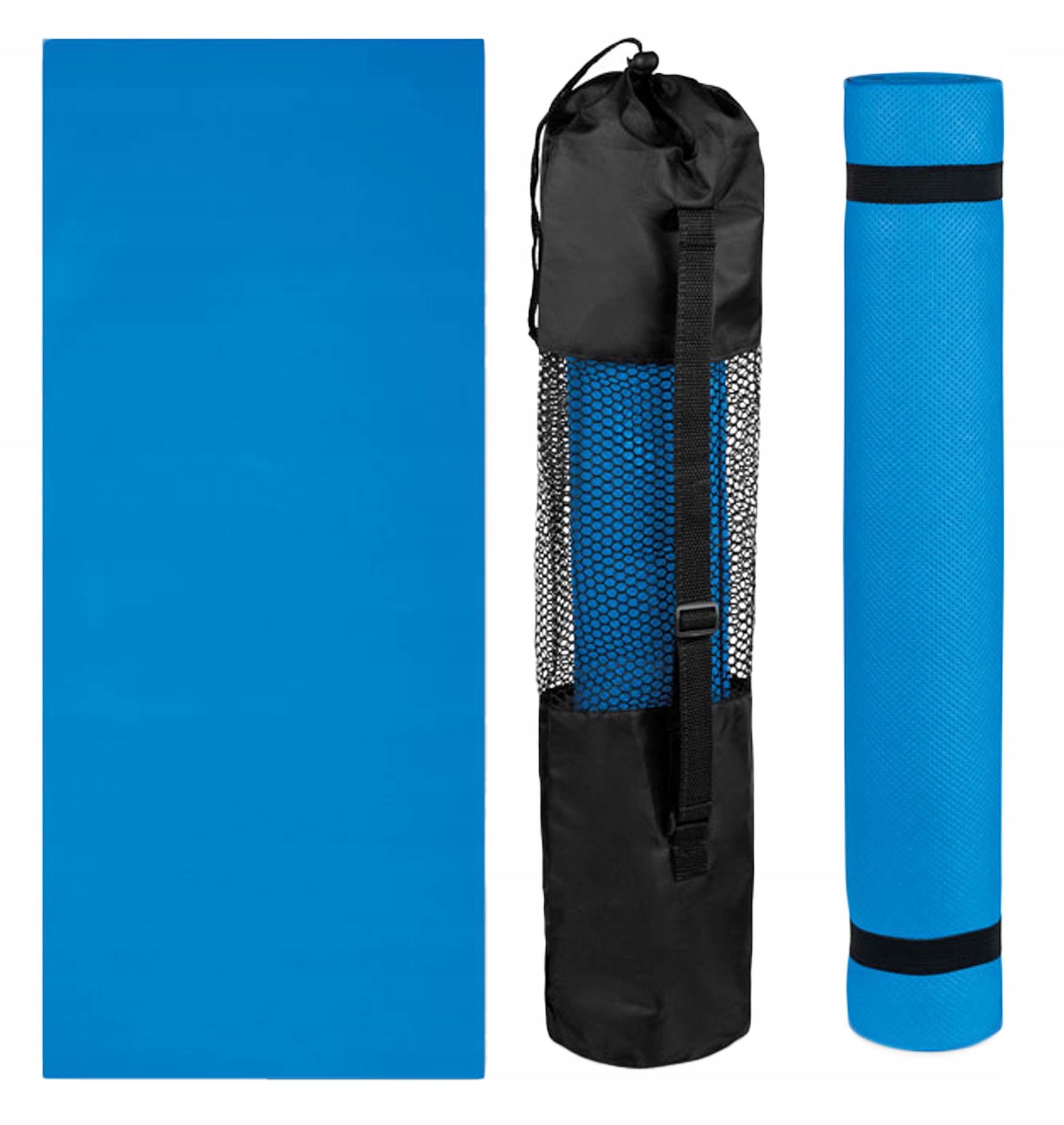 

Mata Do Jogi Fitness Antypoślizgowa 180x60 Blue