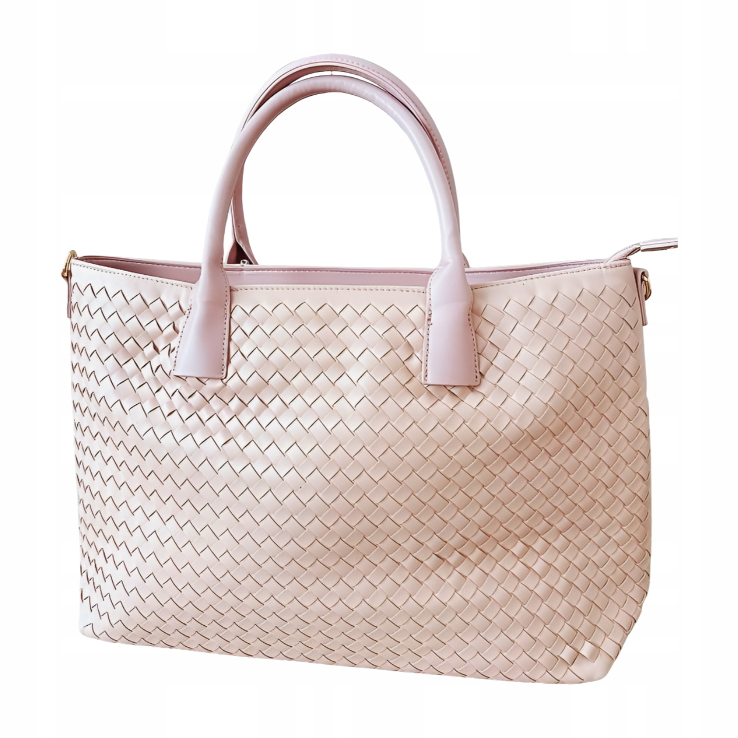 Gallantry taška shopper růžová pletená