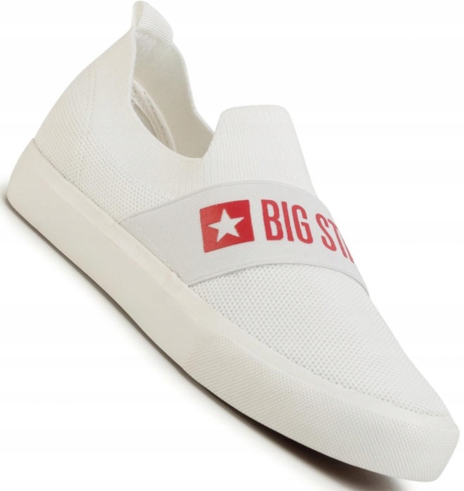 

Trampki Big Star Białe Wsuwane FF274219 buty