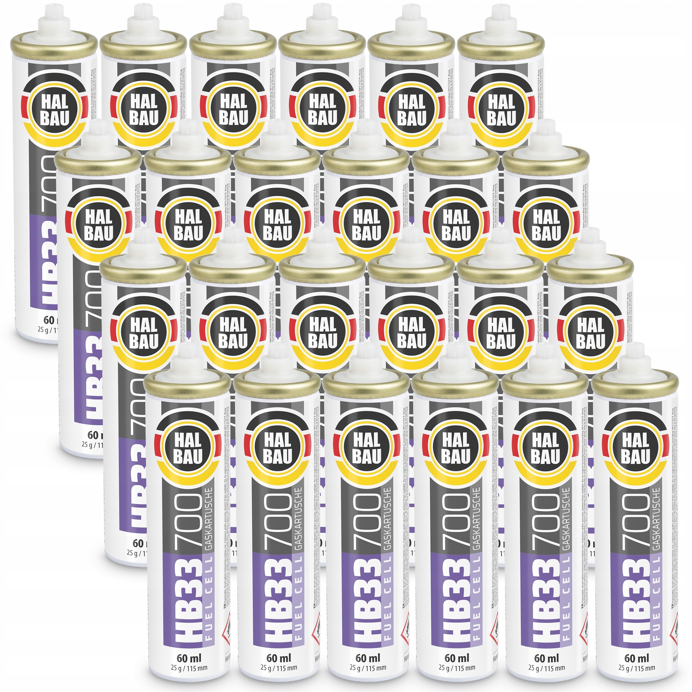 Plyn do sadbovačů nábojů 24ks 115 mm 56 ml 28 g Halbau HB33