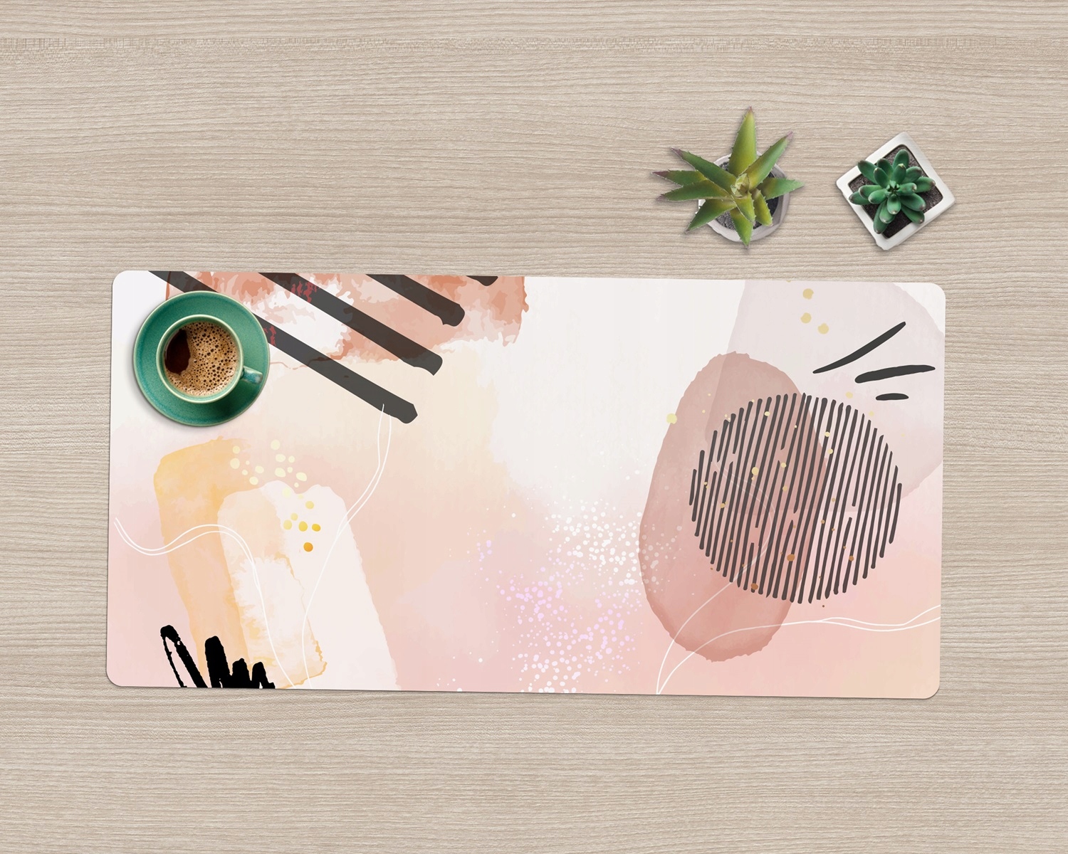 Ochronna podkładka Akwarelowa Abstrakcja 90x45 cm Marka Coloray