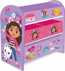 MACSKAHÁZ GABI KÖNYVESPOLC GYEREK JÁTÉKTÁROLÓK BÚTORRENDEZŐ