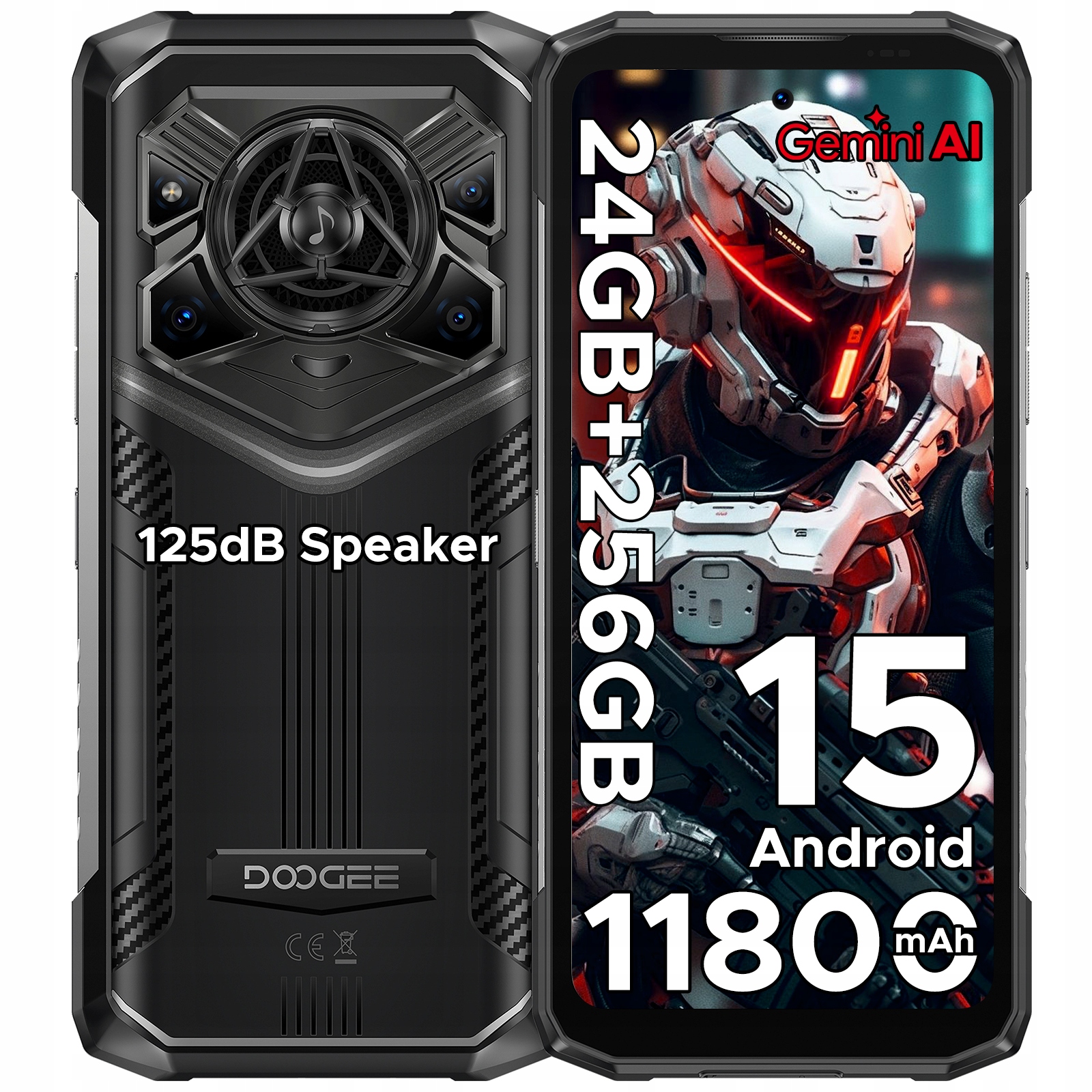Doogee Blade20Pro Pancéřový smartphone 24+256GB 11800mAh Dual SIM/NFC/telefon