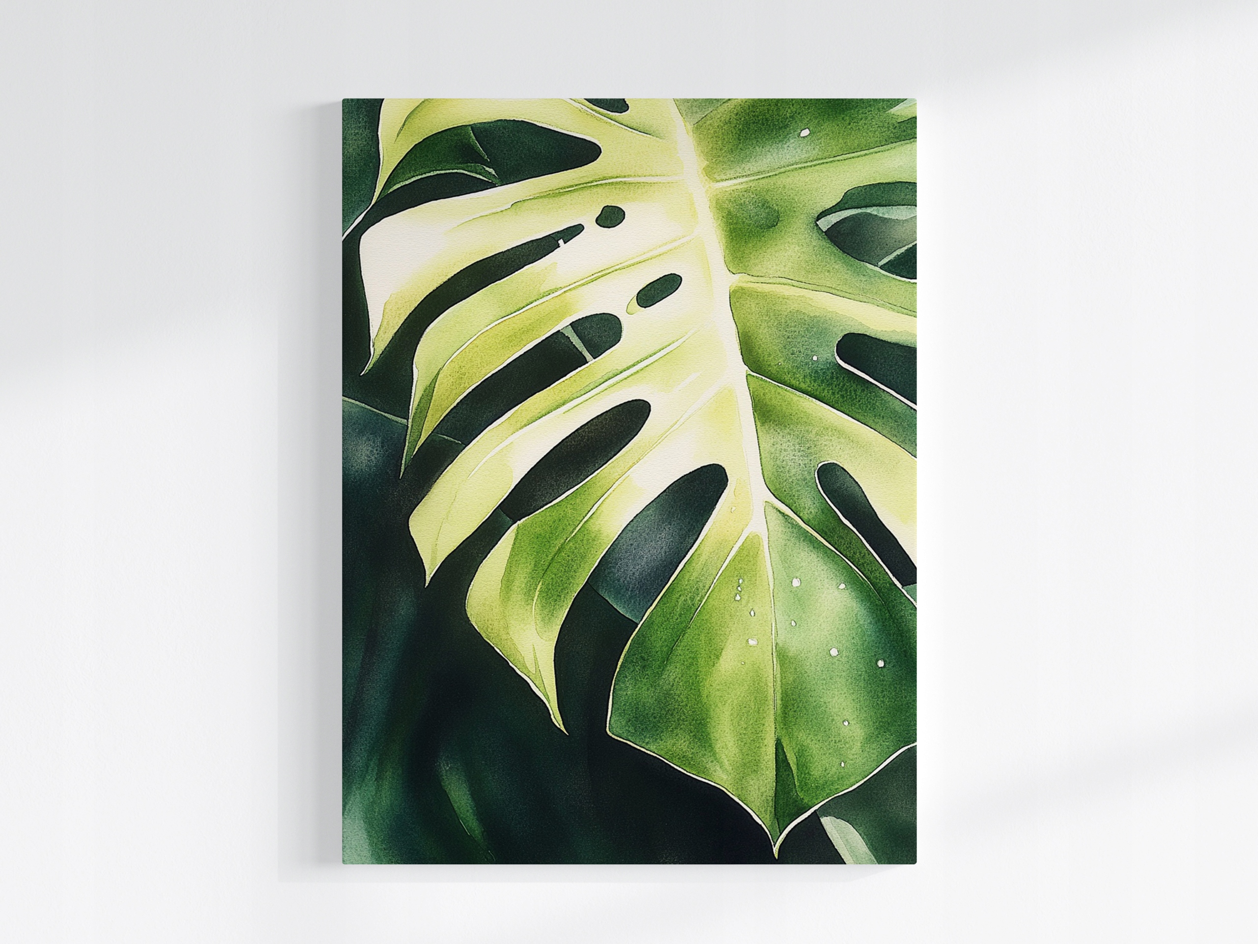 Obraz Na Plátně Canvas Rostlina Zelená List Monstera Filodendron 75x100