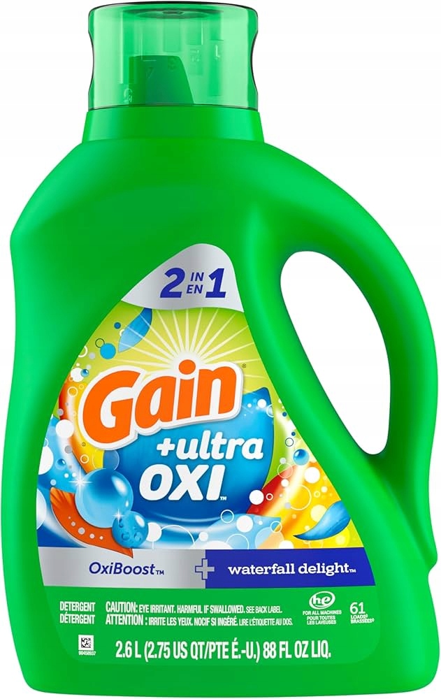 Płyn Do Prania Gain Ultra Oxi 2,6l 61 Prań z Usa