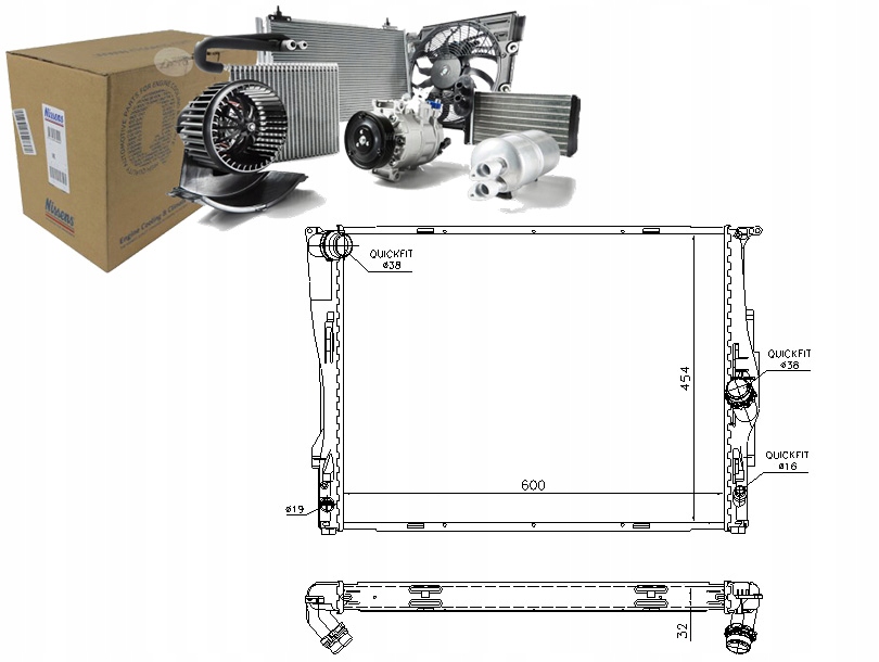 NIS60786A Chladič Motoru (automatický, Z Eleme Asistent řidiče #33