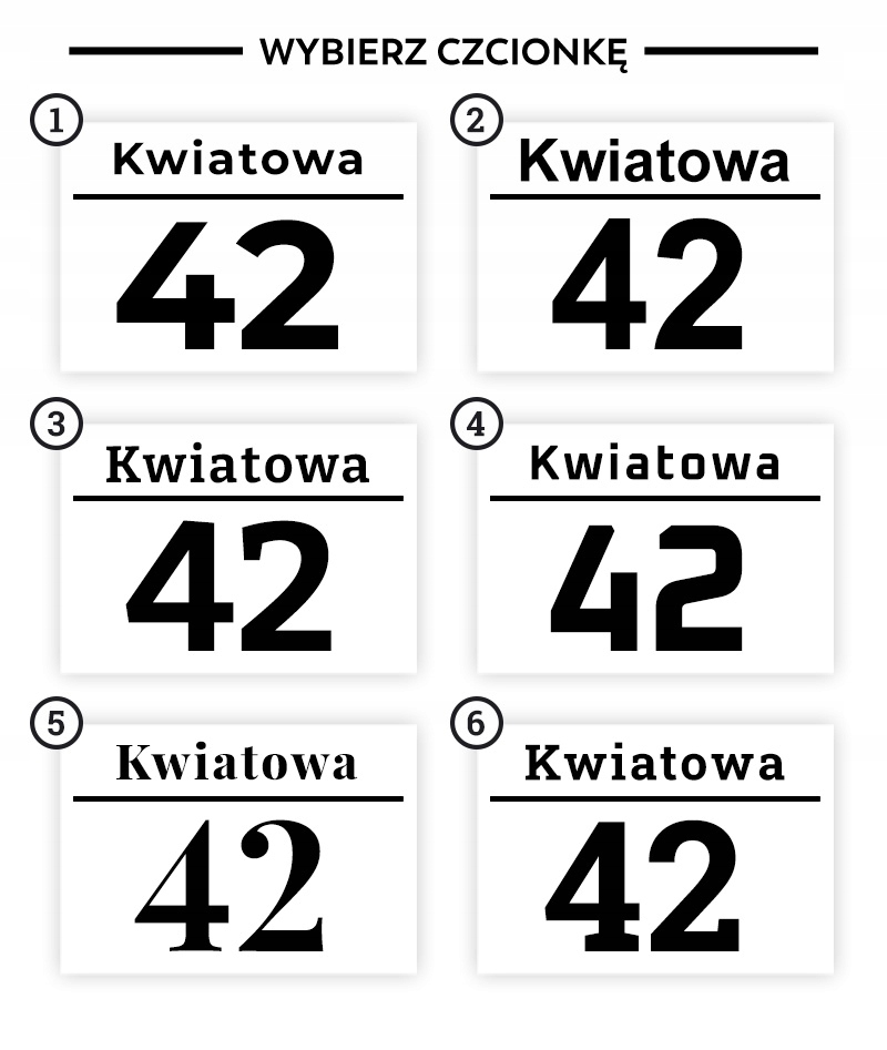Numer Domu Tabliczka Adresowa 40x30 cm z dibondu Materiał inny materiał