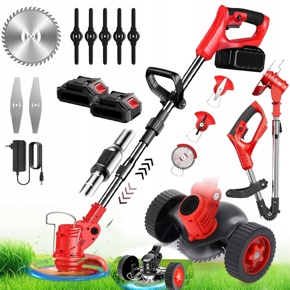 Aku Vyžínač Vyžínač Na Kolečkach Sada 2 Baterie 20 000 Ot/minutu