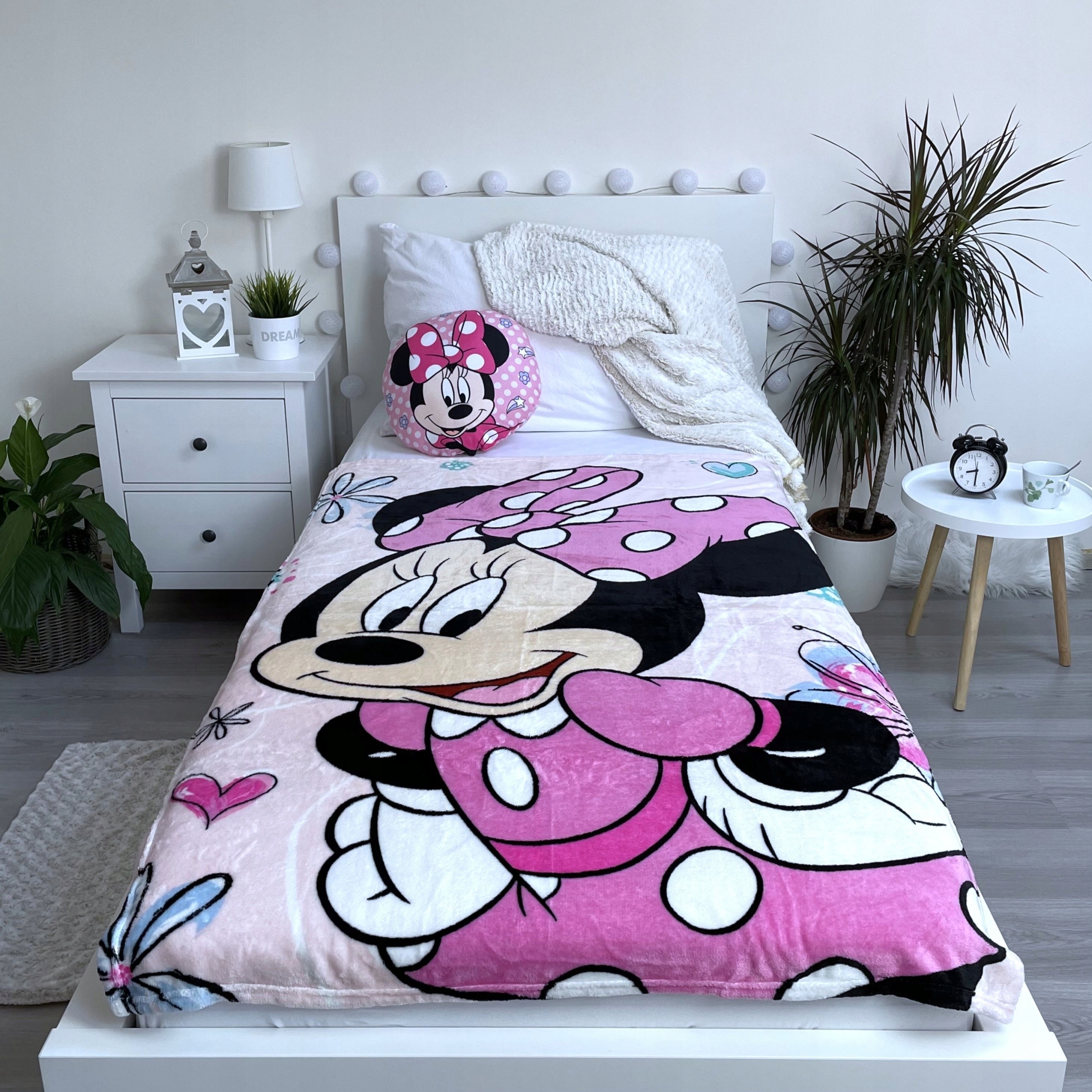 DISNEY MYSZKA MINNIE KOC + PODUSZKA 100x150 DLA DZIECKA DZIECIĘCY MIŁY MINI Marka Jerry Fabrics