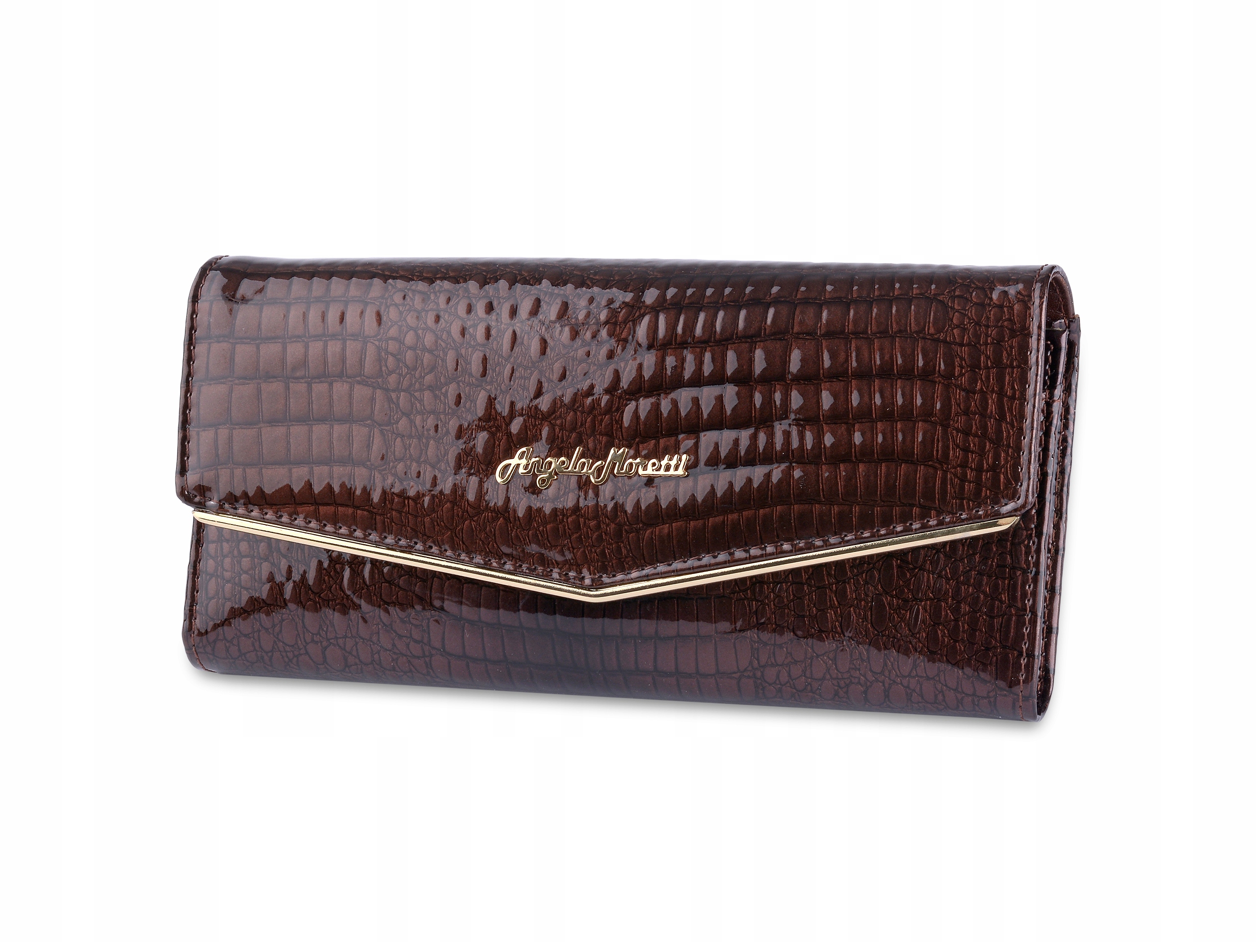 

Moretti Portfel skórzany damski lakierowany