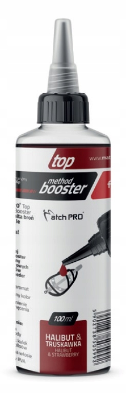 Booster Topmethod Halibut Truskawka 100ml Matchpro