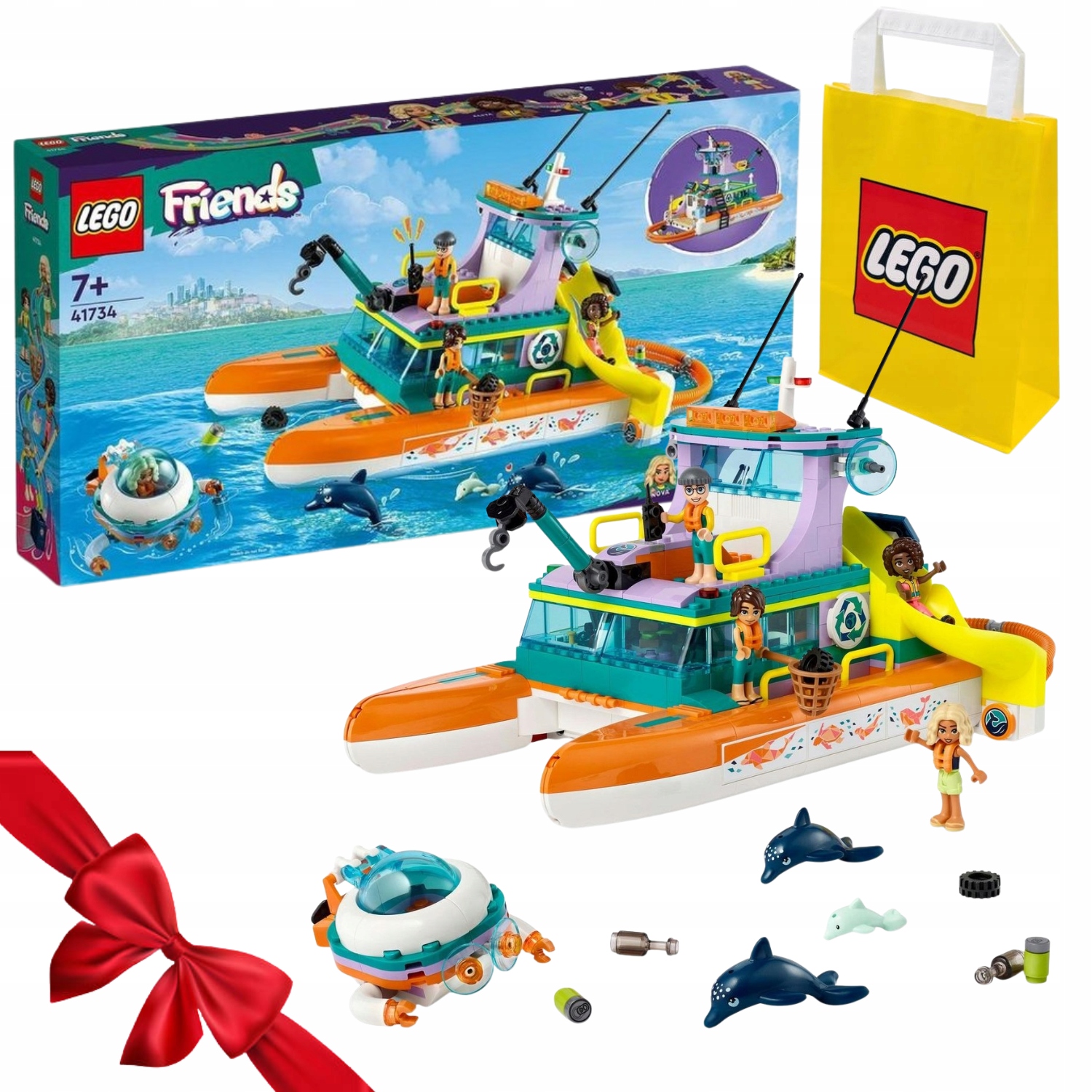 Zestaw Klocków Lego Friends 41734 Morska Łódź Ratunkowa Top