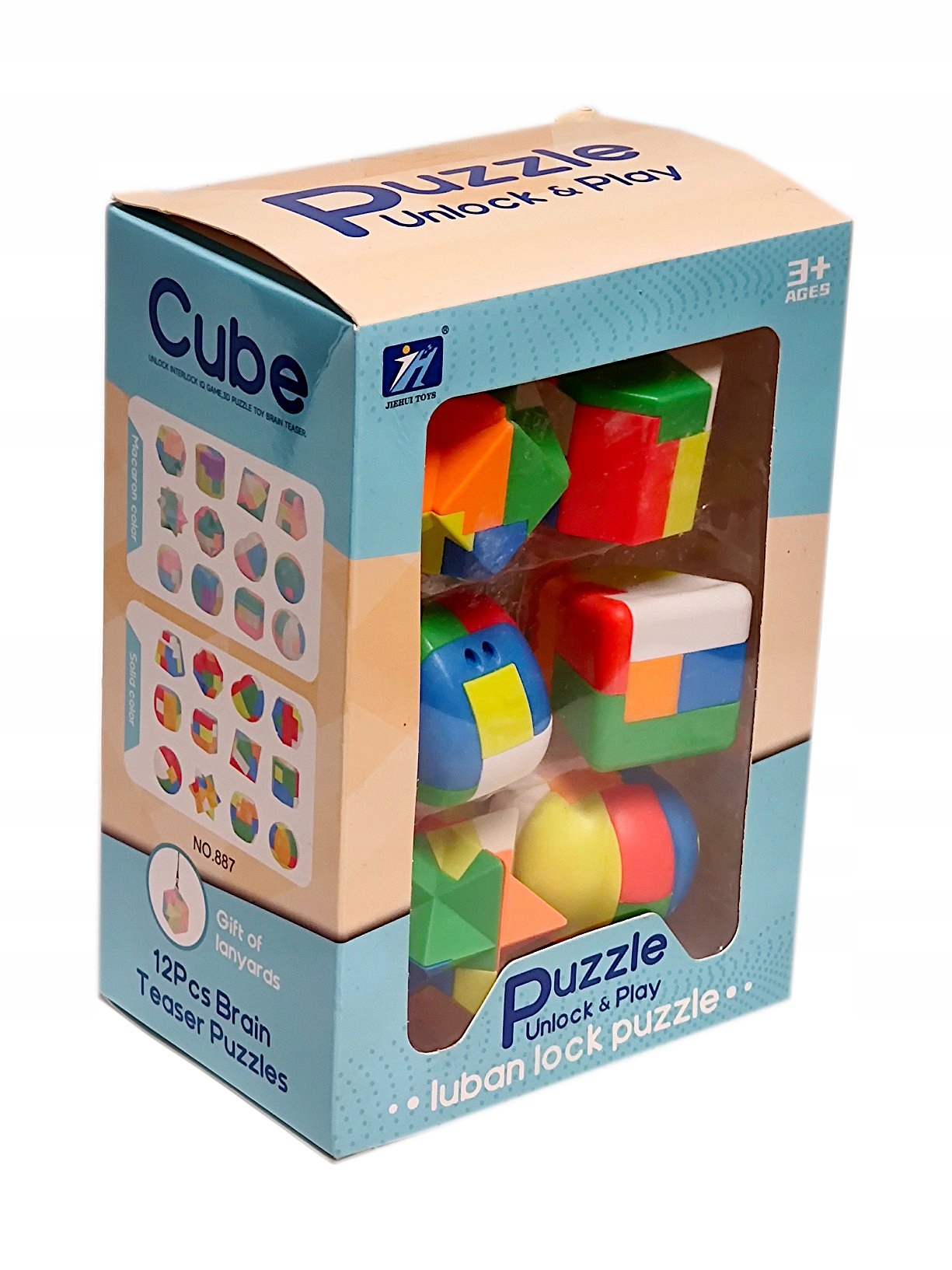 zestaw 12 x układanka logiczna TETRIS do składania łamigłówka Stan opakowania oryginalne