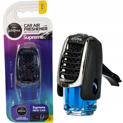 

Aroma Supreme New Car zapach samochodowy w kratkę