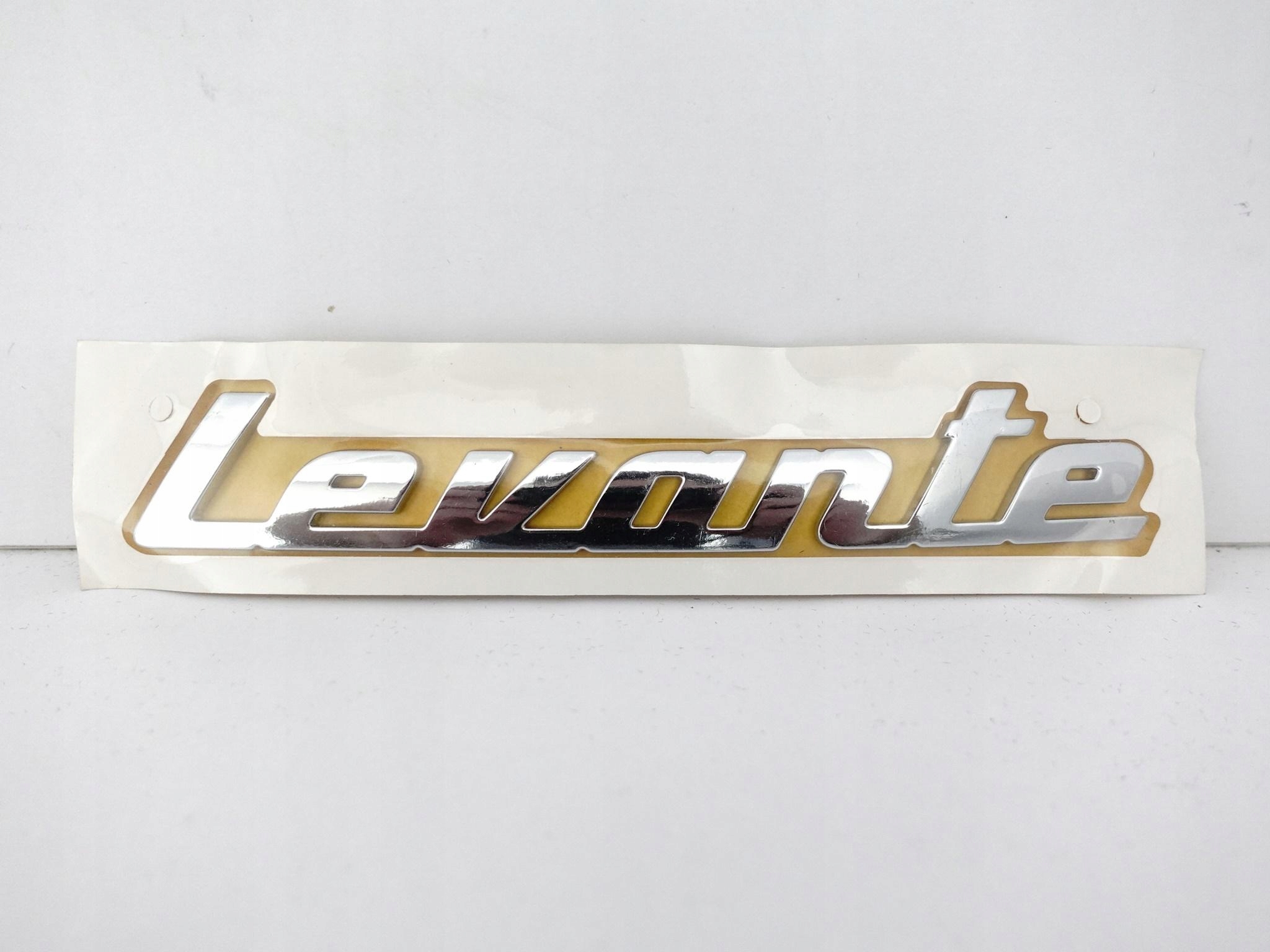 MASERATI LEVANTE EMBLEMAT LOGO NAPIS ZNACZEK CHROM NOWY