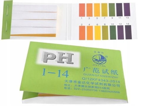 

Papierki Lakmusowe Zestaw 80szt pH 1-14