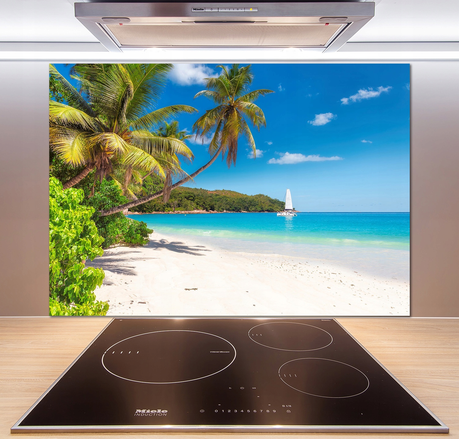 

Panel do kuchni Tropikalna plaża 100x70 cm + Klej
