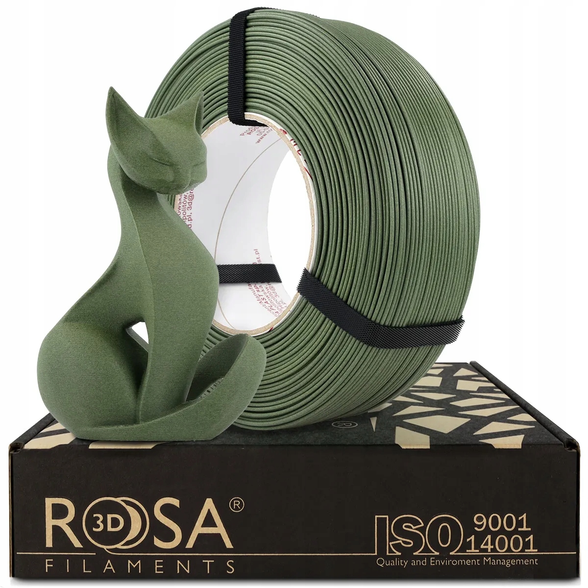 FILAMENT 3D ReFill PLA-CF Matt Olive Green 1,75mm 1kg