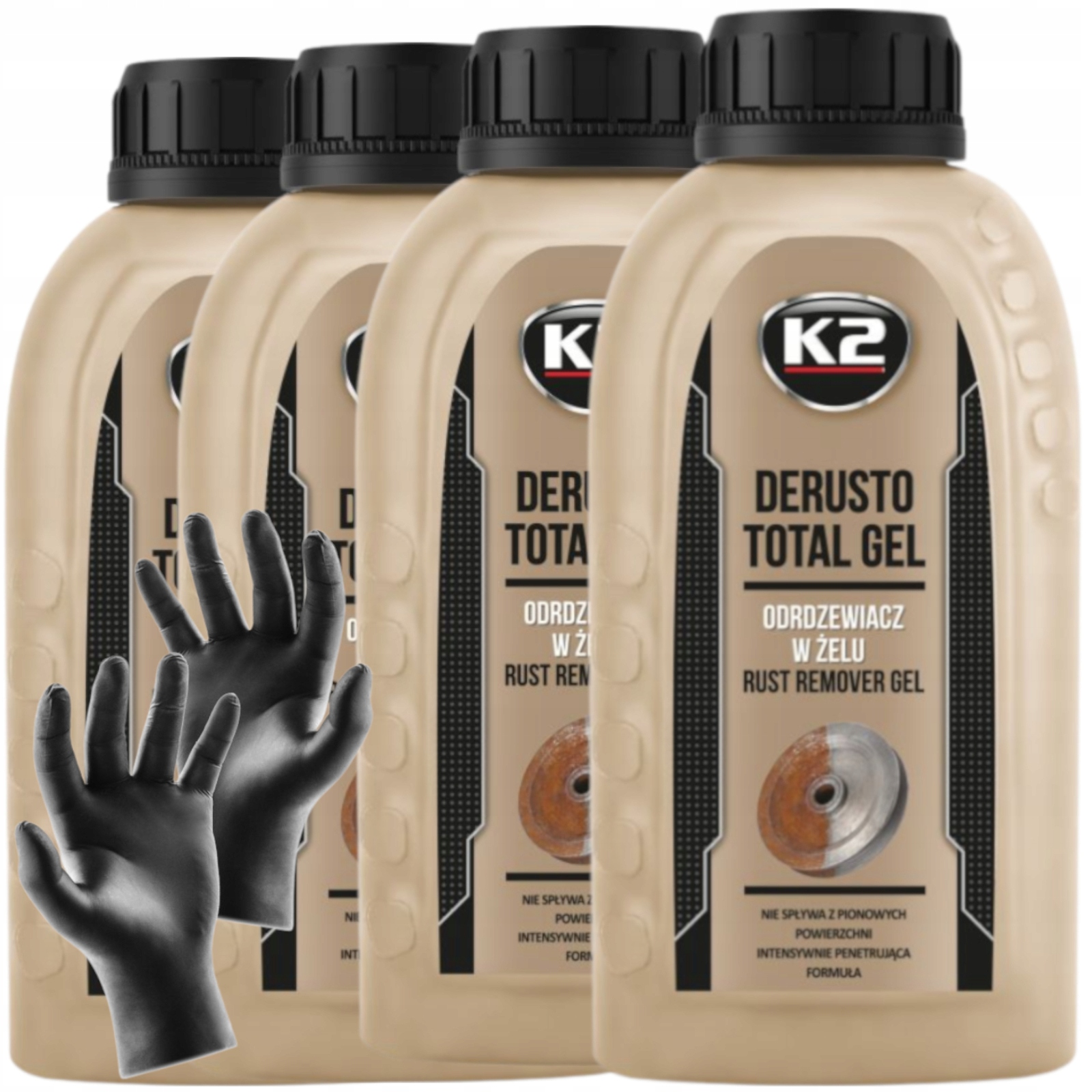 K2 Derusto Gel Odrdzewiacz Neutralizator Rdzy Korozji Do Metalu 1L Żel