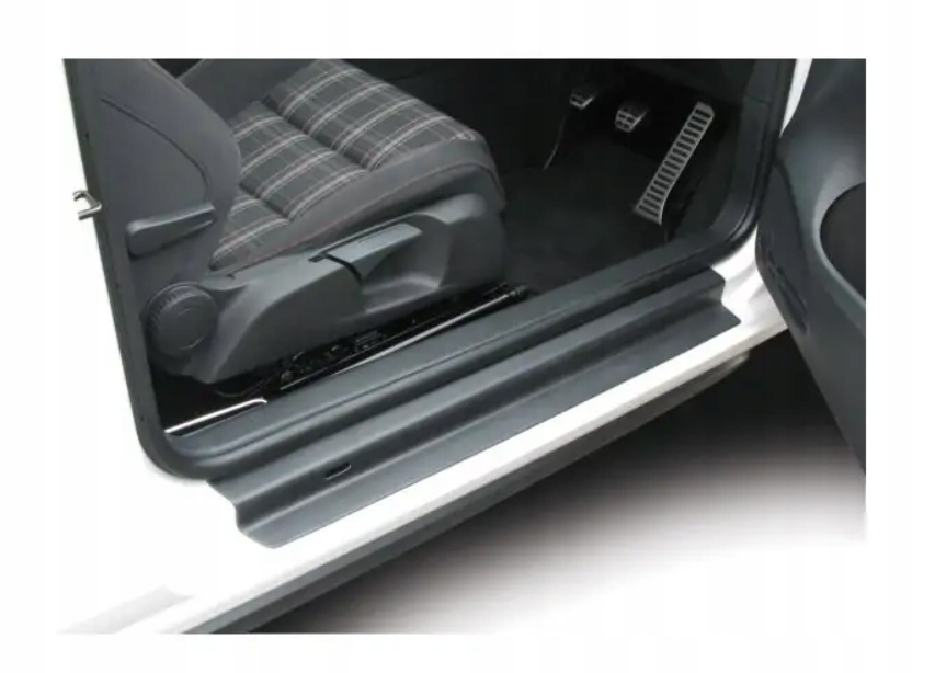 DSP421 - Накладка на пороги Skoda Fabia 5D 2010 - (4шт)