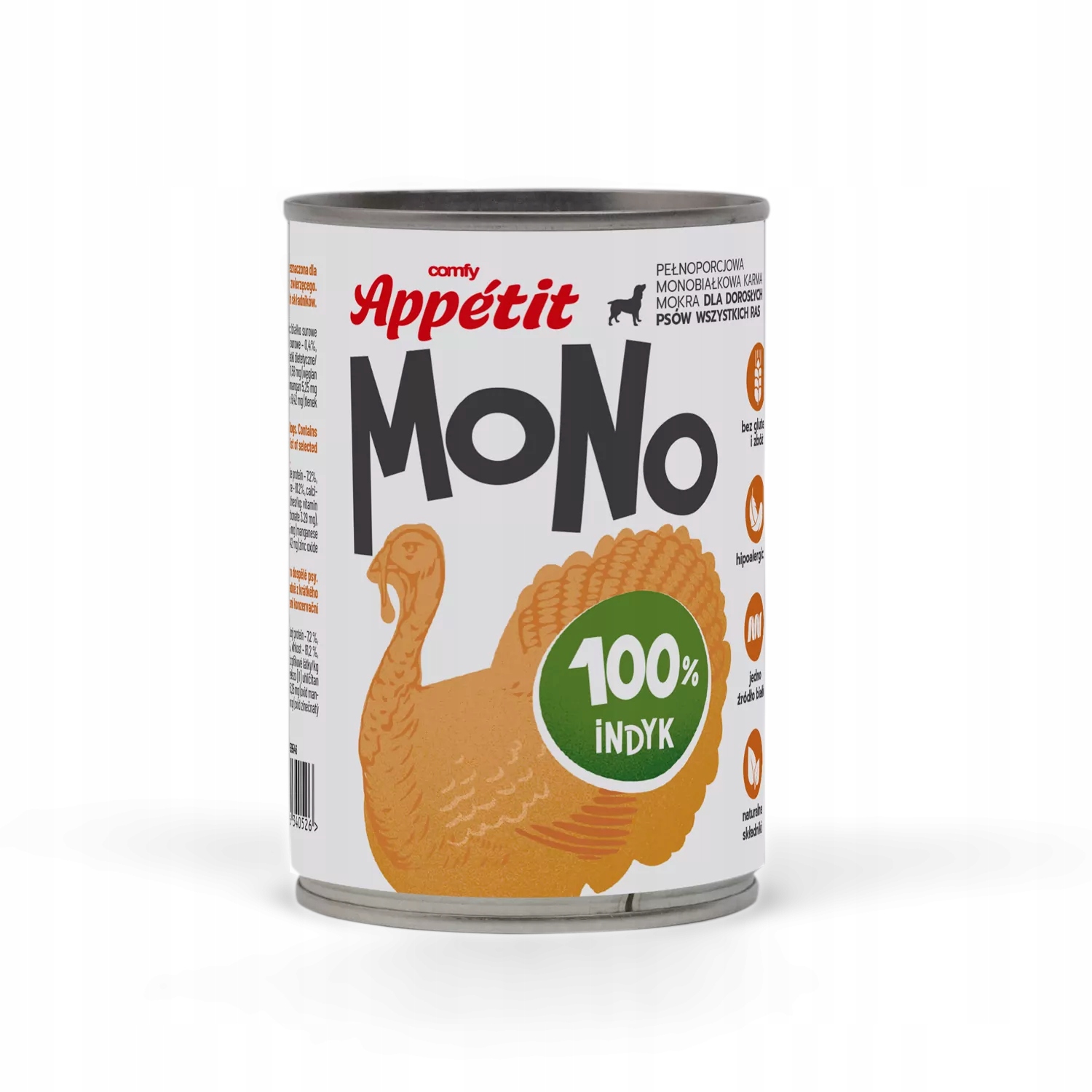 Comfy Appetit Vlhké krmivo pro psy hypoallergenic Mono Krůta 24x400 g