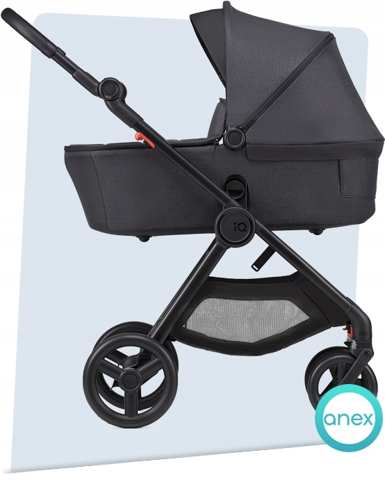 WÓZEK 2W1 ANEX IQ DARK I ORYGINALNE AKCESORIA Kolor producenta Dark