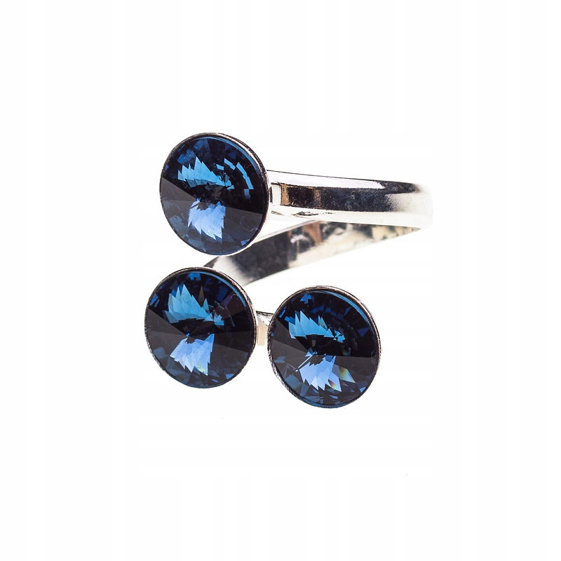 

Pierścionek srebrny z kr. Swarovski Rivoli Montana