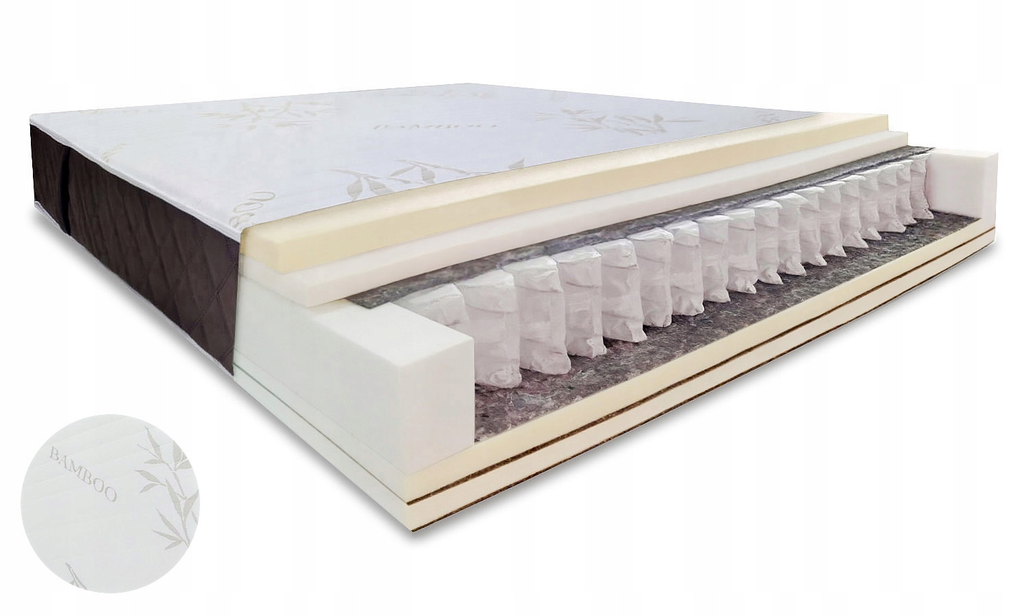 MATERAC 140x210x28 POCKET+VISCO 4CM+2 KOKOSY H3/H5