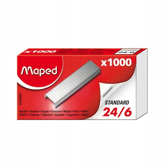 

Zszywki Maped Opakowanie 1000 Sztuk 24/6