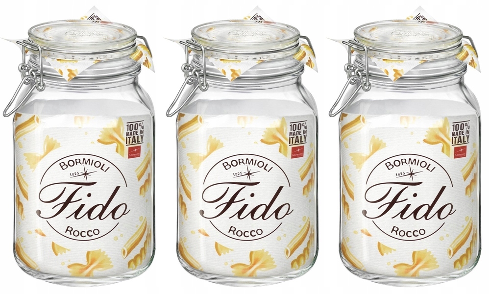 

Słoik Hermetyczny Na Żywność 3 x 2 L Bormioli