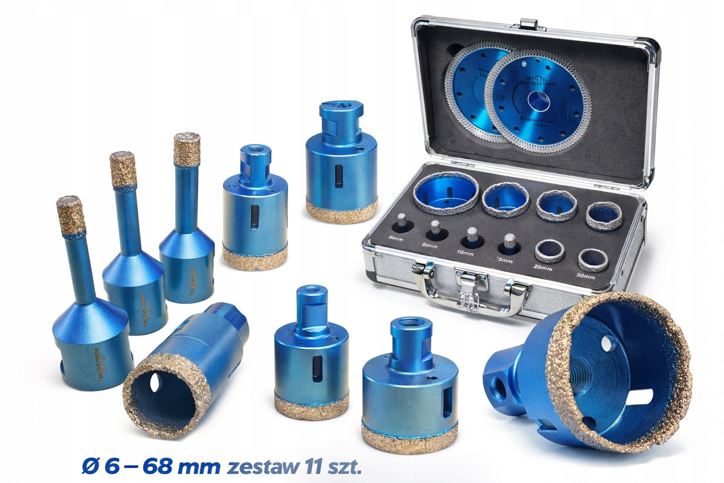 Otwornice Diamentowe Do Betonu Gresu 6-68mm M14 Falon-tech