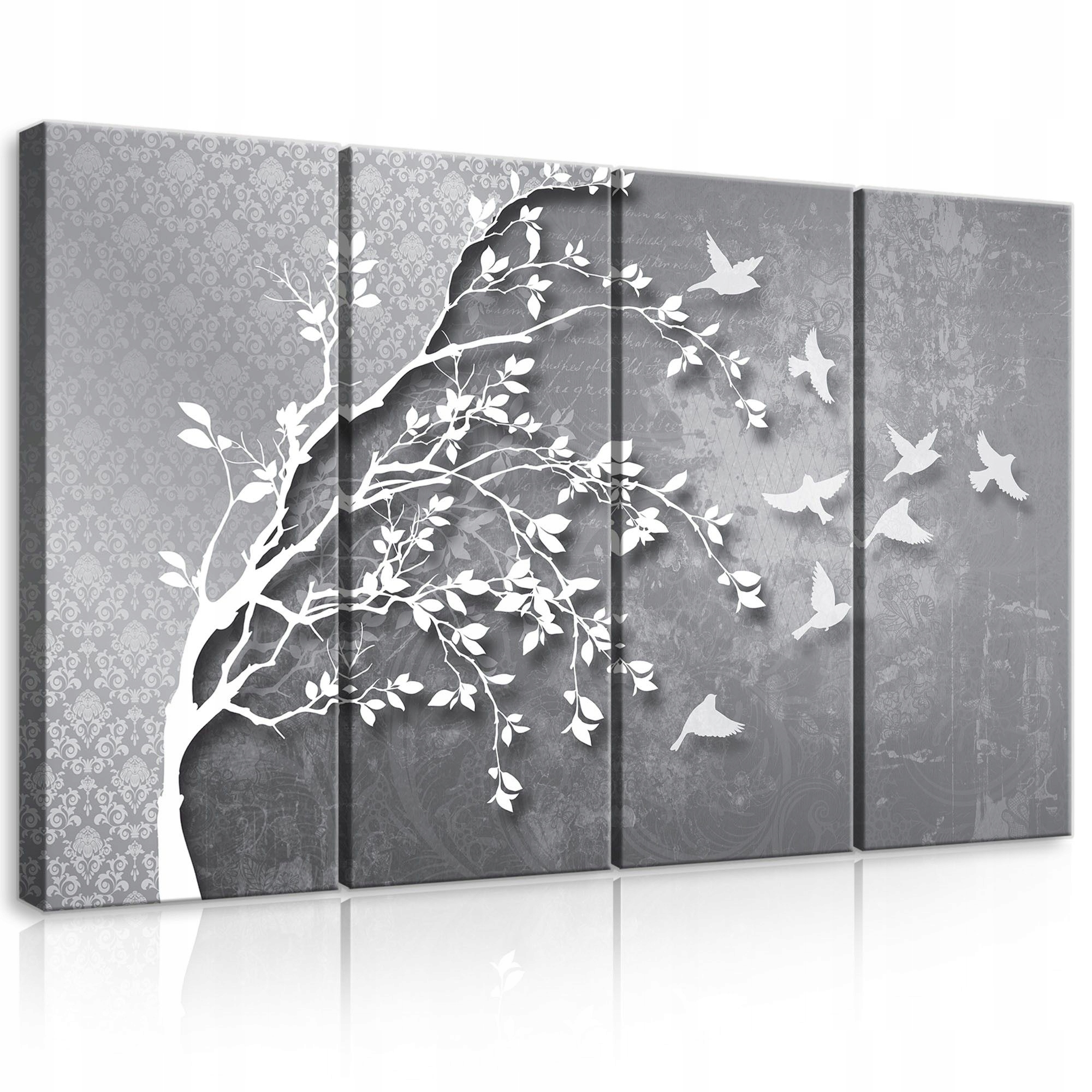 Obraz 120x80 modulární strom ptáci let svoboda příroda podzim zima